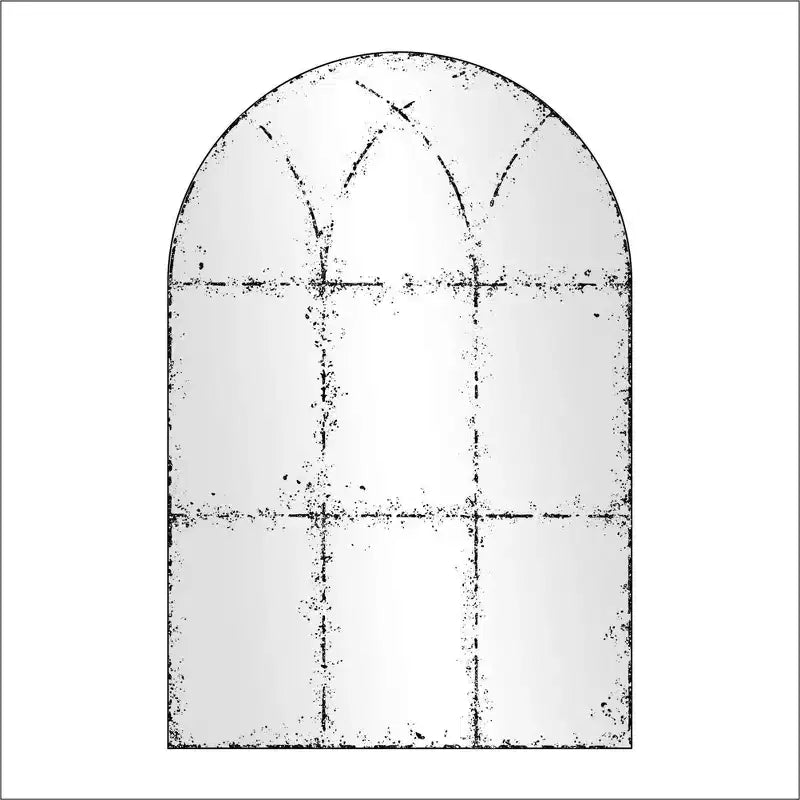 Vintage Industrial Wall Mirror with High-Definition Glass, 36"x36"