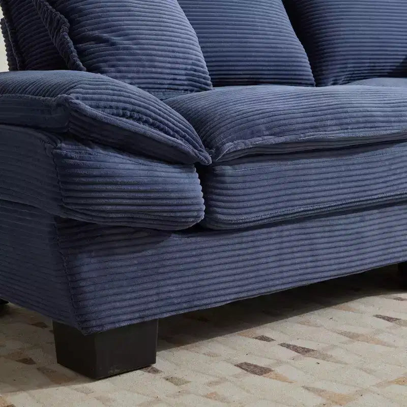 84" Corduroy Couch Loveseat Sofa with 2 Pillows for Living Room, Small Space, Office, Apartment