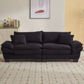 84" Corduroy Couch Loveseat Sofa with 2 Pillows for Living Room, Small Space, Office, Apartment
