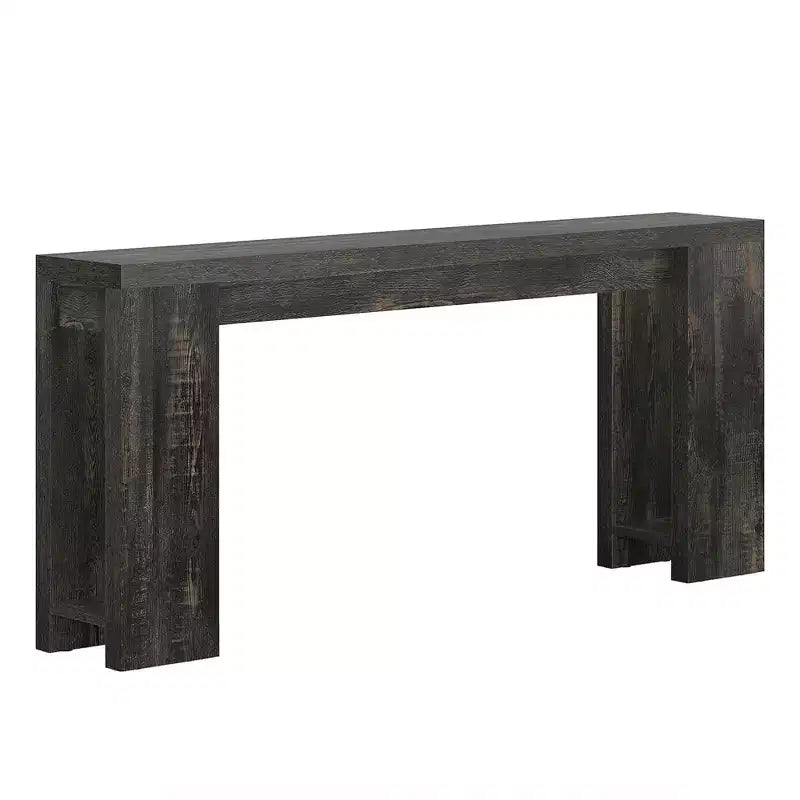 70.9" Farmhouse Entryway Wood Console Table, Rustic Sofa Table