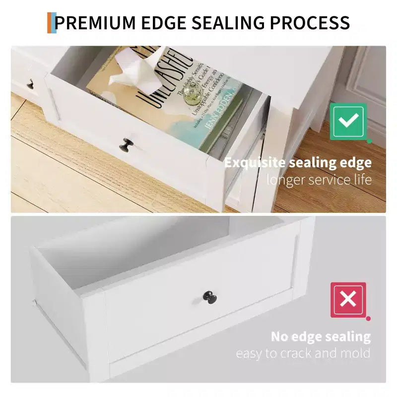 6 Drawer Dresser for Bedroom, Wood Storage Chest of Drawers for Living Room, Hallway, Entryway