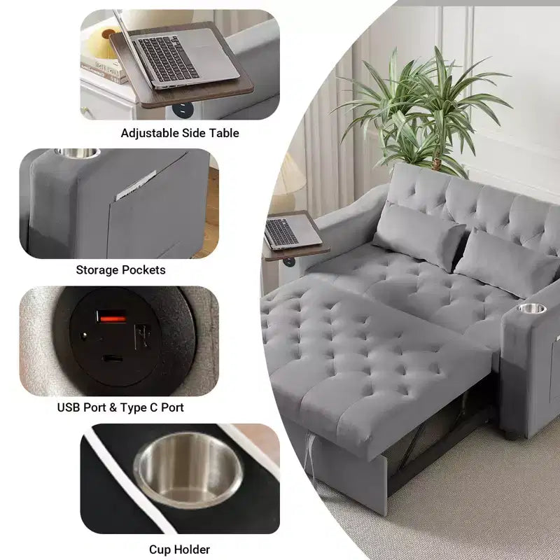 Twin Size Day Bed for 2, L-Shape Platform Bed with Storage Drawers, Wooden Corner Bed with Bookshelf, Corner Bed Frame for Bedroom