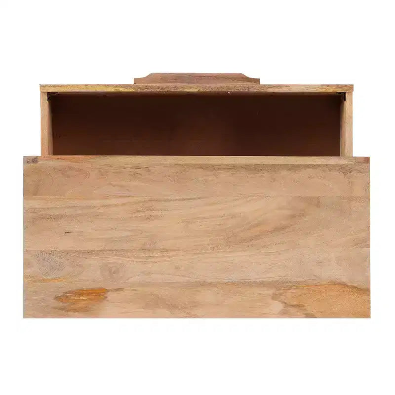 Transitional 3-Drawer Cabinet with Natural Cane and Gold Metal Base