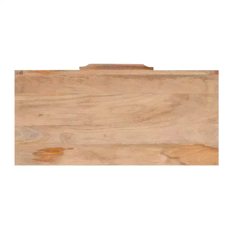 Transitional 3-Drawer Cabinet with Natural Cane and Gold Metal Base