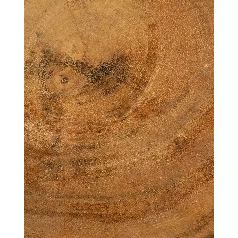 Coastal Wood Side Table, Natural, 24" Height, Hand-Carved Munggur Wood