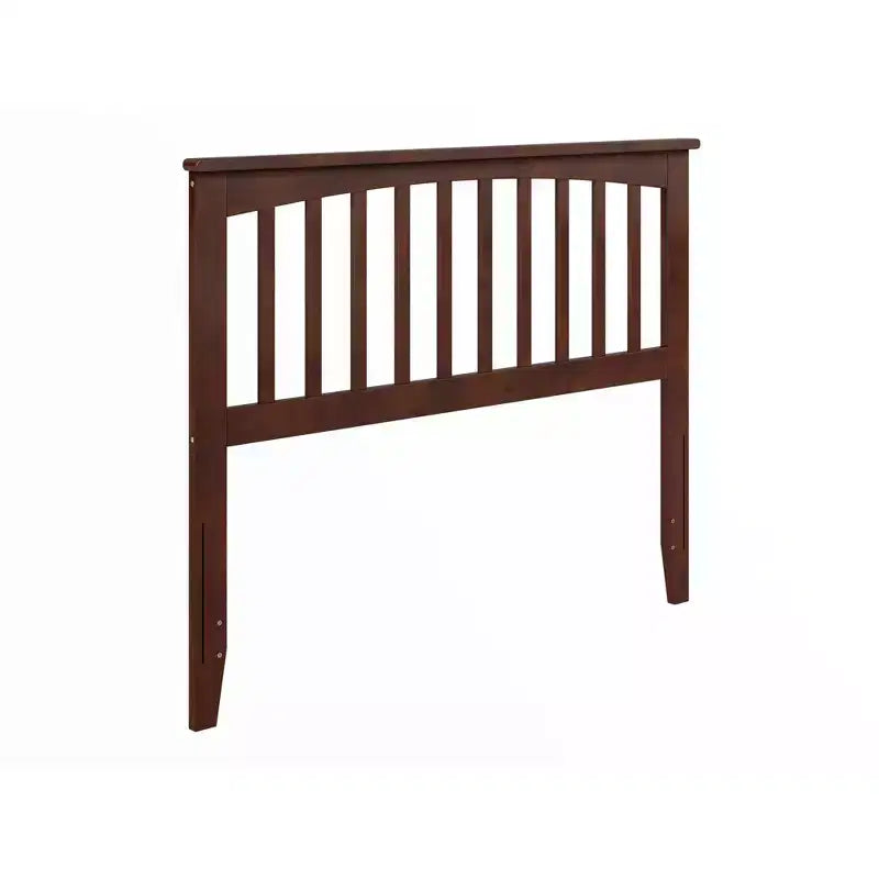 Full Mission Headboard, Wood Frame with Spindles, Satin Stained Finish