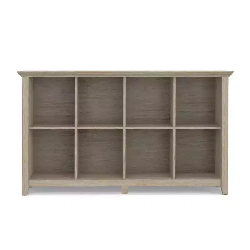 8-Cube Storage Sofa Table, Pine, Brown