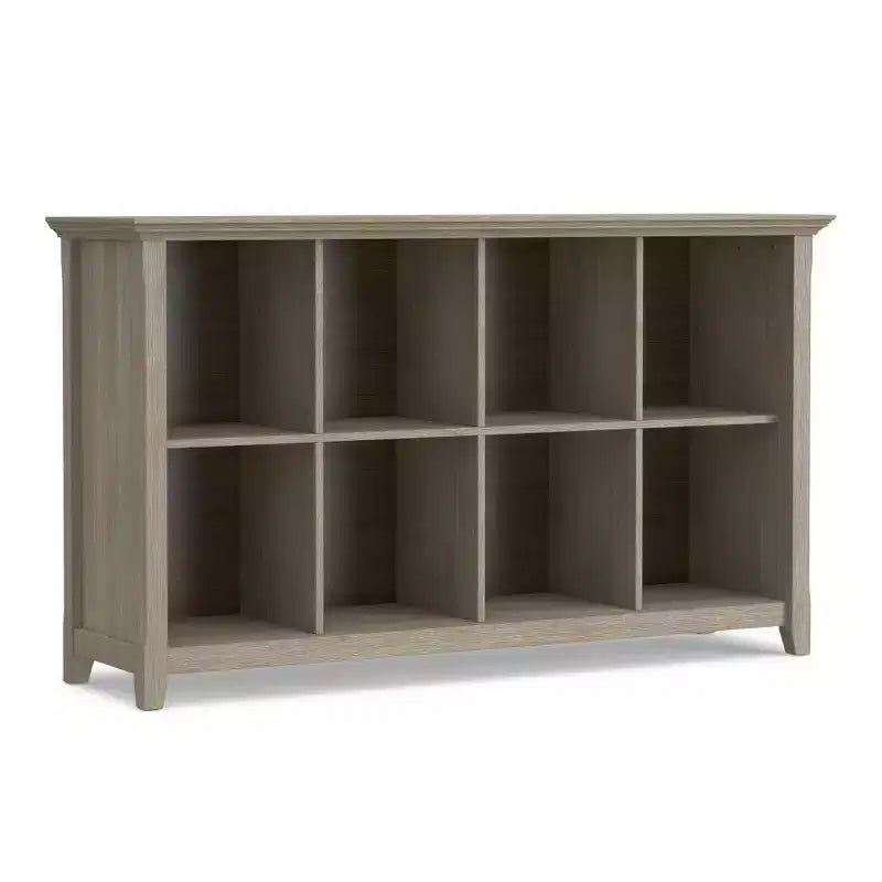 8-Cube Storage Sofa Table, Pine, Brown