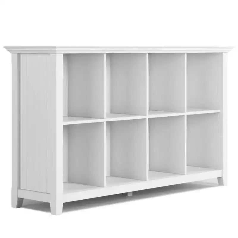 8-Cube Storage Sofa Table, Pine, Brown