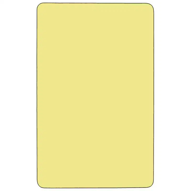 30"x72" Rectangular Thermal Laminate Activity Table, Height Adjustable Short Legs