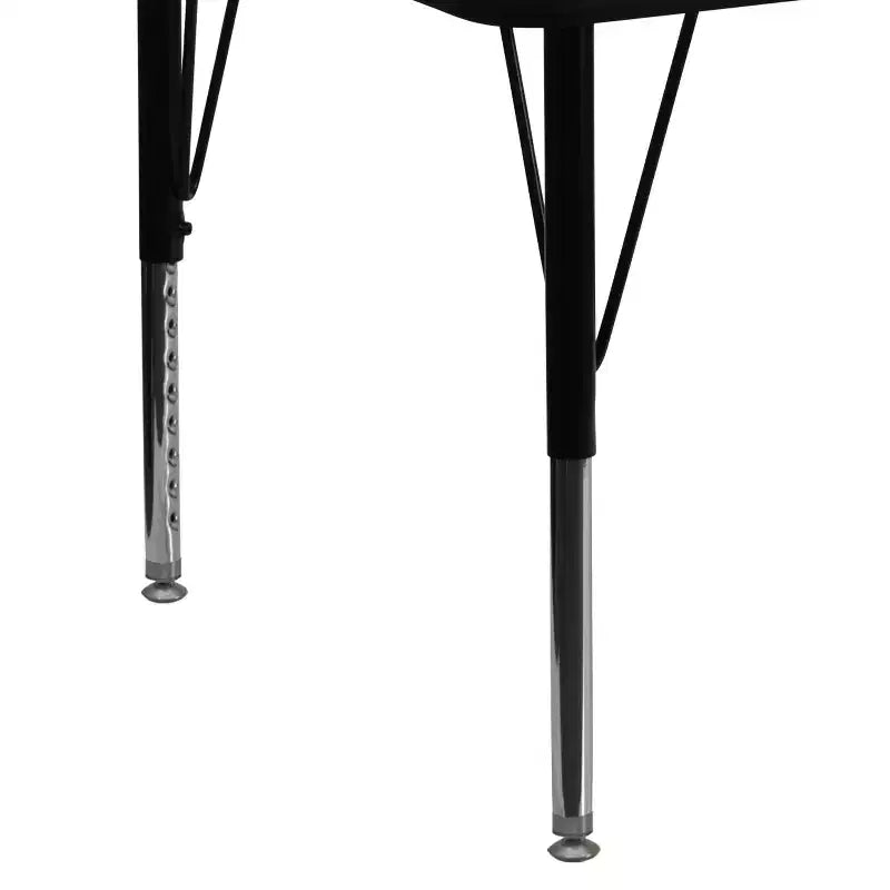 30"x72" Rectangular Thermal Laminate Activity Table, Height Adjustable Short Legs