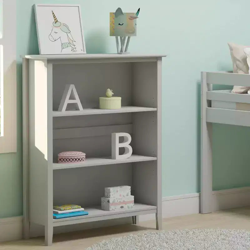 Tall Bookcase with 2 Adjustable Shelves, Brazilian Pine, 48"H x 36"W