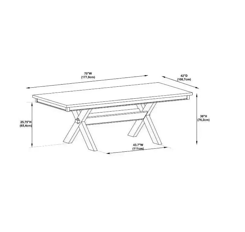 Dining Table, Solid Wood, Modern Style