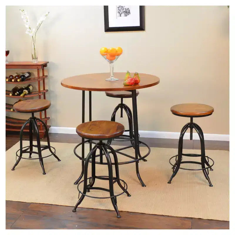 Adjustable Swivel Stool, Seat Height 23"–30"